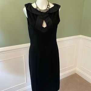 Black Sheath Dress with Keyhole by Kenar